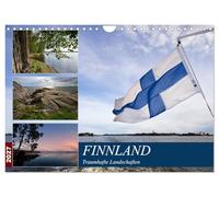 Calendrier 2027 · US Version · FINLANDE Des paysages de rêve | Idylle et histoire · DIN A4 paysage · CALVENDO Calendrier mural