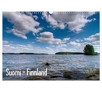 Calendrier 2027 · US Version · Finlande - Finlande | Lacs, rivières et paysages marins du sud et de l'ouest de la Finlande · DIN A3 paysage · CALVENDO Calendrier mural