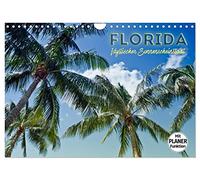 Calendrier 2027 · US Version · FLORIDE : l'État ensoleillé par excellence | Le soleil, la plage, les palmiers et les endroits tranquilles · DIN A4 paysage · CALVENDO Calendrier mural
