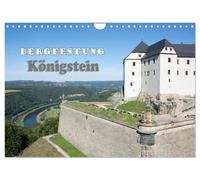 Calendrier 2027 · US Version · Forteresse de Königstein | Un lieu chargé d'histoire situé dans les montagnes de grès de l'Elbe, en Saxe · DIN A4 paysage · CALVENDO Calendrier mural