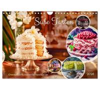 Calendrier 2027 · US Version · Gâteaux sucrés : des délices onctueux pour | les gourmands · Des gâteaux alléchants : un régal pour les gourmands · DIN A4 paysage · CALVENDO Calendrier mural
