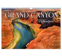 Calendrier 2027 · US Version · Grand Canyon, parc national | Découvrez un magnifique paysage de roches rouges et de gorges profondes · DIN A4 paysage · CALVENDO Calendrier mural