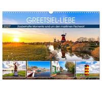 Calendrier 2027 · US Version · GREETSIEL - AMOUR | Des moments enchanteurs autour du village de pêcheurs · DIN A3 paysage · CALVENDO Calendrier mural