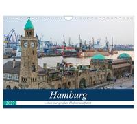 Calendrier 2027 · US Version · Hambourg - En route pour la grande visite du | port · Admirez de superbes vues sur le front de mer de la ville libre et… · DIN A4 paysage · CALVENDO Calendrier mural
