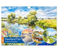 Calendrier 2027 · US Version · Havelland Flair - Toujours près de la | rivière · Des paysages fantastiques envoûtants créés par l'IA le long de la… · DIN A4 paysage · CALVENDO Calendrier mural