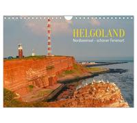 Calendrier 2027 · US Version · HELGOLAND : île de la mer du Nord | magnifique station balnéaire · Heligoland, une île paradisiaque pour la faune… · DIN A4 paysage · CALVENDO Calendrier mural