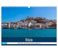 Calendrier 2027 · US Version · Ibiza : Dalt Vila, Sa Penya et La Marina | Une visite guidée de la vieille ville d'Ibiza · DIN A3 paysage · CALVENDO Calendrier mural