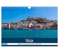 Calendrier 2027 · US Version · Ibiza : Dalt Vila, Sa Penya et La Marina | Une visite guidée de la vieille ville d'Ibiza · DIN A4 paysage · CALVENDO Calendrier mural