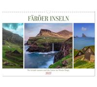 Calendrier 2027 · US Version · Îles Féroé - Là où les moutons dansent et où | la nature virevolte au gré du vent · Les îles Féroé offrent un spectacle… · DIN A3 paysage · CALVENDO Calendrier mural