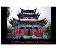 Calendrier 2027 · US Version · Impressions de Chine | La Chine, l'Empire du Milieu et le Dragon rouge · DIN A3 paysage · CALVENDO Calendrier mural