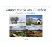 Calendrier 2027 · US Version · Impressions de Franconie | Une escapade partant du Fichtelgebirge, passant par la Suisse franconienne… · DIN A4 paysage · CALVENDO Calendrier mural