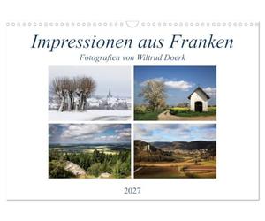 Calendrier 2027 · US Version · Impressions de Franconie | Une escapade partant du Fichtelgebirge, passant par la Suisse franconienne… · DIN A3 paysage · CALVENDO Calendrier mural