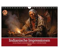Calendrier 2027 · US Version · Impressions de l'Inde | Sagesse éternelle · un hommage à la vie des Indiens d'Amérique du Nord · DIN A4 paysage · CALVENDO Calendrier mural