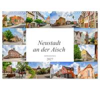 Calendrier 2027 · US Version · Impressions de Neustadt an der Aisch | Une balade en images à travers la magnifique ville de Neustadt an der Aisch · DIN A3 paysage · CALVENDO Calendrier mural