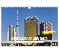 Calendrier 2027 · US Version · Impressions de Tokyo, la mégapole du pays du | Soleil levant · Un circuit photographique à Tokyo, la capitale du Japon · DIN A4 paysage · CALVENDO Calendrier mural