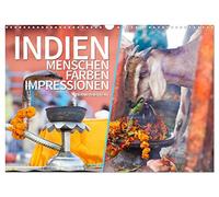 Calendrier 2027 · US Version · INDE : les gens, les couleurs, les | impressions · Des images hautes en couleur prises sur les rives du Gange · DIN A3 paysage · CALVENDO Calendrier mural
