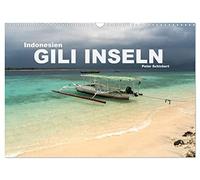 Calendrier 2027 · US Version · Indonésie : les îles Gili | Trois petites îles de rêve au large de l'île indonésienne de Lombok · DIN A3 paysage · CALVENDO Calendrier mural
