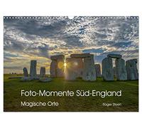 Calendrier 2027 · US Version · Instantanés photographiques du sud de | l'Angleterre · Des lieux magiques · Un voyage magique de Stonehenge à la côte… · DIN A3 paysage · CALVENDO Calendrier mural