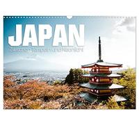 Calendrier 2027 · US Version · Japon - Entre temples et néons | Des impressions fascinantes de ce pays où tradition et modernité se côtoient si… · DIN A3 paysage · CALVENDO Calendrier mural