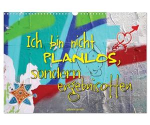 Calendrier 2027 · US Version · Je ne suis pas désordonné, mais j'ai | l'esprit ouvert · Un calendrier sympa avec des citations pleines d'esprit · DIN A3 paysage · CALVENDO Calendrier mural