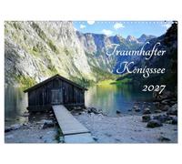 Calendrier 2027 · US Version · Königssee, un lieu de rêve | Le « roi de l'été » et le lac supérieur du Berchtesgadener Land · DIN A3 paysage · CALVENDO Calendrier mural