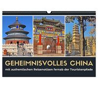 Calendrier 2027 · US Version · La Chine mystérieuse 2027 | Un voyage d'aventure en Chine, de Pékin à la province du Henan · DIN A3 paysage · CALVENDO Calendrier mural