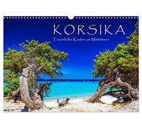 Calendrier 2027 · US Version · La Corse - Des côtes de rêve au bord de la | Méditerranée · Envie de voyages, été, soleil, plage et mer · DIN A3 paysage · CALVENDO Calendrier mural