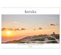 Calendrier 2027 · US Version · La Corse : entre montagnes sauvages et côtes | pittoresques · La Corse, une île d'une beauté à couper le souffle en… · DIN A3 paysage · CALVENDO Calendrier mural