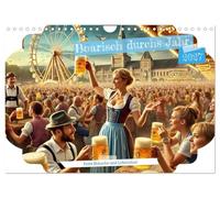 Calendrier 2027 · US Version · La culture bavaroise tout au long de l'année | fêtes, coutumes et joie de vivre · Des illustrations détaillées et évocatrices… · DIN A4 paysage · CALVENDO Calendrier mural