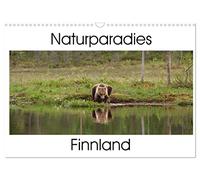 Calendrier 2027 · US Version · La Finlande, un paradis naturel | Paysages et animaux dans ce paradis naturel qu’est la Finlande · DIN A3 paysage · CALVENDO Calendrier mural