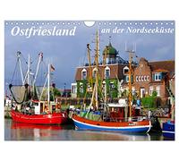 Calendrier 2027 · US Version · La Frise orientale, sur la côte de la mer du | Nord · Le pays situé sur la côte de la mer du Nord · DIN A4 paysage · CALVENDO Calendrier mural