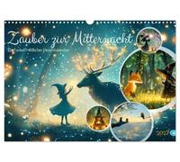 Calendrier 2027 · US Version · La magie à minuit | Un calendrier de sorcières étincelant · DIN A3 paysage · CALVENDO Calendrier mural