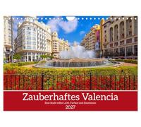 Calendrier 2027 · US Version · La magie de Valence | Impressions fascinantes de Valence · une ville pleine de lumière, de couleurs… · DIN A4 paysage · CALVENDO Calendrier mural