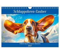 Calendrier 2027 · US Version · La magie des oreilles tombantes | Des bassets joyeux dans des moments hauts en couleur · Des chiens adorables qui… · DIN A4 paysage · CALVENDO Calendrier mural