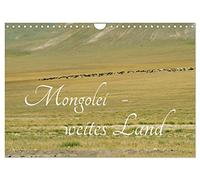 Calendrier 2027 · US Version · La Mongolie : un pays immense | Le calendrier représente un pays lointain et sauvage, avec ses vastes steppes… · DIN A4 paysage · CALVENDO Calendrier mural