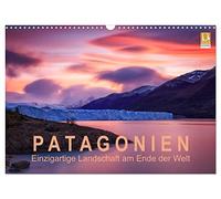 Calendrier 2027 · US Version · La Patagonie : un paysage unique au bout du | monde · Des montagnes célèbres et des glaciers imposants sous un éclairage… · DIN A3 paysage · CALVENDO Calendrier mural
