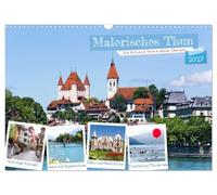 Calendrier 2027 · US Version · La pittoresque ville de Thoune | Un joyau suisse dans l'Oberland bernois · DIN A3 paysage · CALVENDO Calendrier mural