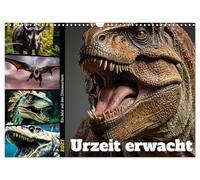 Calendrier 2027 · US Version · La préhistoire s'éveille | Une année avec les dinosaures · Un aperçu passionnant de l'univers des… · DIN A3 paysage · CALVENDO Calendrier mural