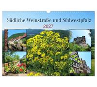 Calendrier 2027 · US Version · La Route des vins du Sud et le Sud-Ouest du | Palatinat · Les deux départements du sud de la Rhénanie-Palatinat séduisent par… · DIN A3 paysage · CALVENDO Calendrier mural