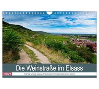 Calendrier 2027 · US Version · La route des vins en Alsace | La route des vins d'Alsace séduit par ses magnifiques villages à colombages et… · DIN A4 paysage · CALVENDO Calendrier mural
