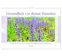 Calendrier 2027 · US Version · La santé à deux pas de chez vous | les plantes médicinales aux confins des Alpes · bienfaits, domaines… · DIN A4 paysage · CALVENDO Calendrier mural