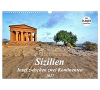 Calendrier 2027 · US Version · La Sicile : une île entre deux continents | Des villes fascinantes et des lieux magiques · DIN A3 paysage · CALVENDO Calendrier mural