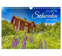 Calendrier 2027 · US Version · La SUÈDE, un pays sauvage et romantique | Des thèmes exceptionnellement évocateurs, sauvages et d'une grande tendresse… · DIN A4 paysage · CALVENDO Calendrier mural