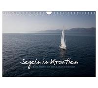 Calendrier 2027 · US Version · La voile en Croatie | Partez pour une croisière à la voile le long des côtes croates · DIN A4 paysage · CALVENDO Calendrier mural