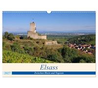 Calendrier 2027 · US Version · L'Alsace - Entre le Rhin et les Vosges | Des vignobles et des lieux fascinants au charme typiquement français · DIN A3 paysage · CALVENDO Calendrier mural