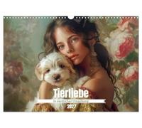 Calendrier 2027 · US Version · L'amour des animaux - Dans un cadre exotique | Les liens affectifs entre les humains et les animaux · DIN A3 paysage · CALVENDO Calendrier mural