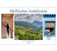Calendrier 2027 · US Version · L'Andalousie idyllique | Petits villages de montagne, ruelles fleuries, coins méconnus du sud de… · DIN A4 paysage · CALVENDO Calendrier mural