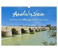 Calendrier 2027 · US Version · L'Andalousie, ses monuments historiques, ses | villages blancs, sa mer bleue · Découvrez les splendeurs colorées de… · DIN A3 paysage · CALVENDO Calendrier mural