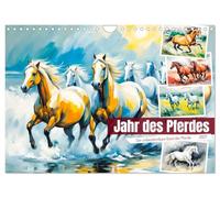 Calendrier 2027 · US Version · L'année du Cheval - L'esprit indomptable des | chevaux · Avec ses chevaux majestueux en pleine action, ce calendrier illustre… · DIN A4 paysage · CALVENDO Calendrier mural