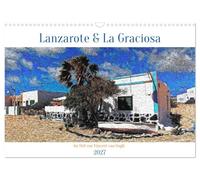 Calendrier 2027 · US Version · Lanzarote et La Graciosa | À la manière de Vincent van Gogh · Deux joyaux des îles Canaries · DIN A3 paysage · CALVENDO Calendrier mural